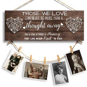 Memorial Picture Hanging Board, Sympathy Gifts for Loss of Loved One Remembrance